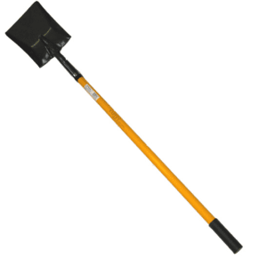 SQUARE SHOVEL W/48" F/G HDL