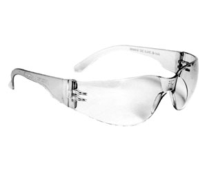 WRAP AROUND SAFETY GLASS, CLEAR