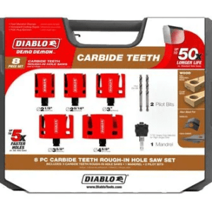 DIABLO  8PC TCT ROUGH IN HS SET